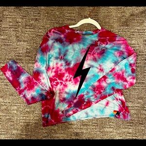 Aviator nation crop long sleeve